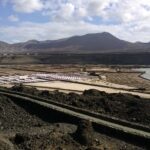 Anlage der Salzgewinnungsanlage Salinas de Janubio