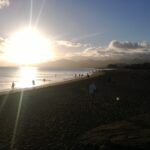 Sonnenuntergangsstimmung am Playa Grande