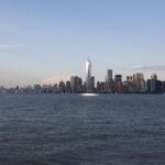 Blick von Liberty Island Richtung Manhattan