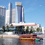 Bootsfahrt über Singapur River