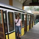 Einstieg bei der Talstation der Dresdner Standseilbahn