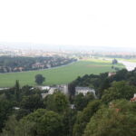 Blick über das Dresdner Elbtal von der Bergstation der Dresdner Standseilbahn