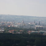 Blick über das Dresdner Elbtal von der Bergstation der Dresdner Standseilbahn