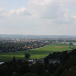 Blick über das Dresdner Elbtal von der Bergstation der Dresdner Standseilbahn
