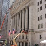 Gebäude der NYSE in der Wall Street